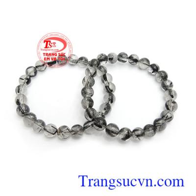 Chuỗi tay thạch anh tóc đen thiên nhiên cao cấp