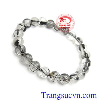 Chuỗi thạch anh tóc thịnh vượng 8 ly