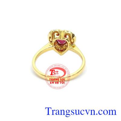 Nhẫn nữ ruby