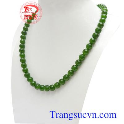 Chuỗi cổ ngọc Nephrite bình an