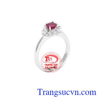 Nhẫn nữ ruby hạnh phúc