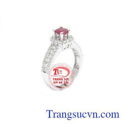 Nhẫn ruby may mắn 14k là biểu tượng của tình yêu, sự thủy chung