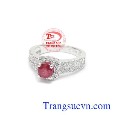 Nhẫn nữ ruby