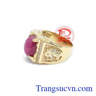 Nhẫn nam Ruby