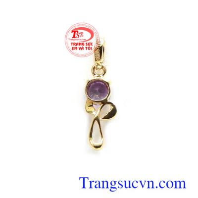 Mặt dây thạch anh tím quý phái đeo hợp thời trang và phong thủy, thạch anh tím đeo hợp mệnh, mang đến nguồn năng lượng cho người dùng