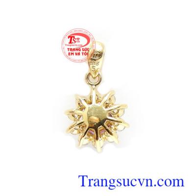 mặt dây chuyền Granat thiên nhiên sang trọng, quý phái