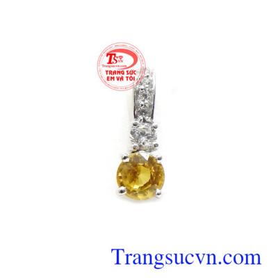 Mặt dây Sapphire vàng thịnh vượng