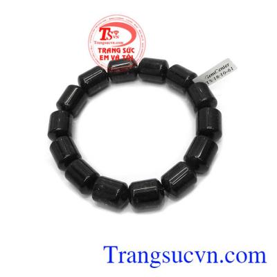 Chuỗi tay thạch anh tóc đen tài lộc là sản phẩm thạch anh tóc đen tự nhiên