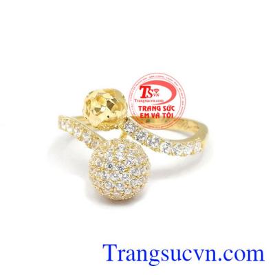 Nhẫn vàng xinh xắn 10k là sản phẩm được nhiều bạn nữ ưa thích