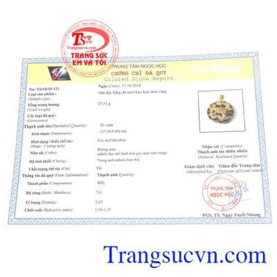 Giấy kiểm định từ trung tâm ngọc học