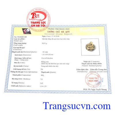 Giấy kiểm định từ trung tâm ngọc học