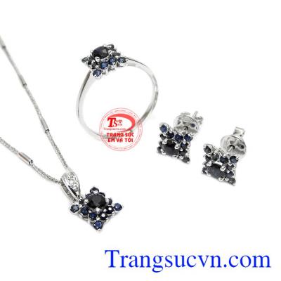 Bộ trang sức sapphire phú quý