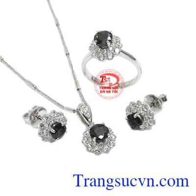 Bộ trang sức sapphire hưng vượng