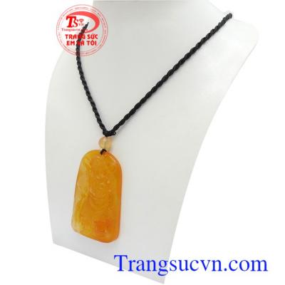 Mặt dây Quan vân trường mã não mạnh mẽ đeo hợp phong thủy, có tác dụng trấn trạch, trừ tà
