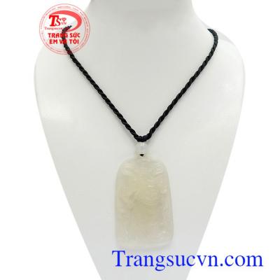 Mặt dây Quan vân trường tài lộc chạm khắc tinh xảo, chất lượng ngọc đảm bảo