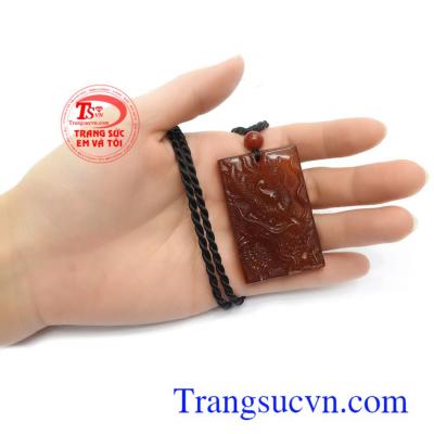 Mặt dây chuyền mã não thiên nhiên 