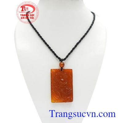 Mặt dây mã não rồng cát tường chạm khắc độc đáo, đeo hợp phong cách phái mạnh, mặt dây mã não thiên nhiên