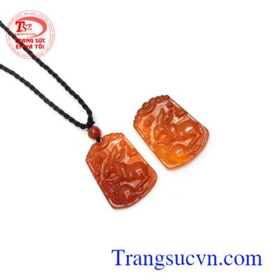 Mặt dây chuyền mã não thiên nhiên