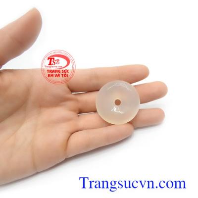 Đồng xu mã não thiên nhiên an nhiên may mắn