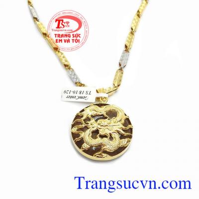 Mặt thạch anh tóc bọc rồng