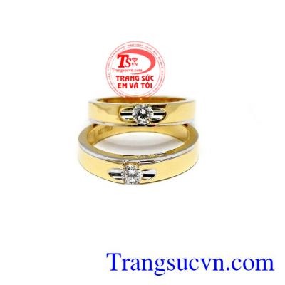 Nhẫn Cưới Vàng 18k
