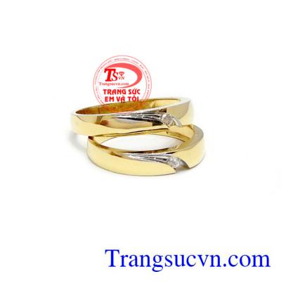 Nhẫn cưới tình yêu sâu sắc được tin tưởng làm nhân chứng cho tình yêu của đôi bạn trẻ