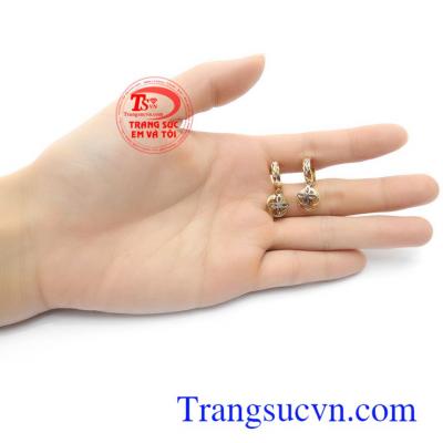 Hoa tai vàng tây xinh xắn
