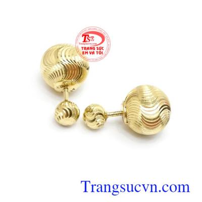 Hoa tai Dior nhập khẩu quý phái thời trang