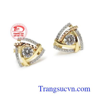 Hoa tai vàng tây đẳng cấp phù hợp nhiều phong cách thời trang khác nhau