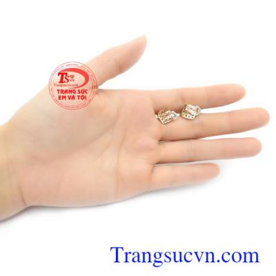 Hoa tai vàng tây thương hiệu Em và Tôi uy tín, chất lượng, bảo hành 12 tháng