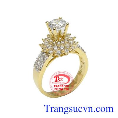 Nhẫn nữ kiêu sa vàng 18k