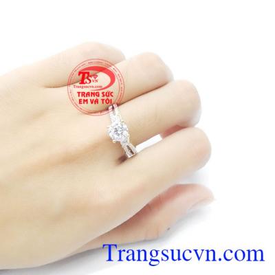 Nhẫn nữ thanh lịch 18k