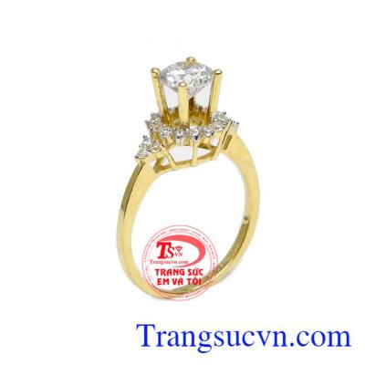 Nhẫn nữ sang trọng 18k