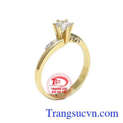 Nhẫn nữ xinh xắn 18k