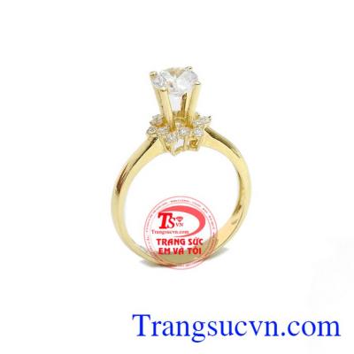 Nhẫn nữ hạnh phúc 18k