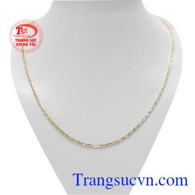 Dây chuyền nữ tinh tế vàng 18k cỡ to