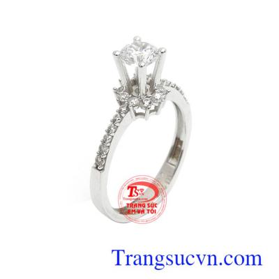 Nhẫn nữ 18k thời trang cá tính chế tác theo công nghệ cao cấp tôn lên sự sang trọng, cá tính và quý phái