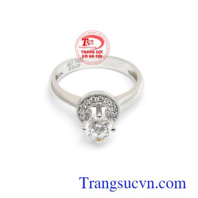 Nhẫn nữ đính đá thời trang
