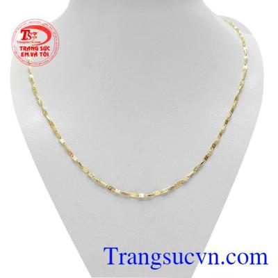 Dây chuyền nữ dịu dàng vàng 18k