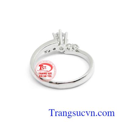 Nhẫn 18k đính đá cao cấp thời trang