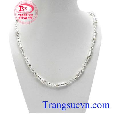 Dây chuyền bạc nam quyền lực
