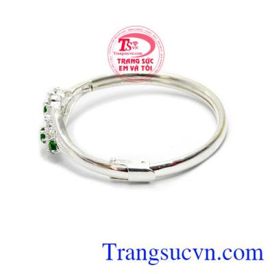 Vòng tay bông hoa đẹp 92.5 bền đẹp, xinh xắn