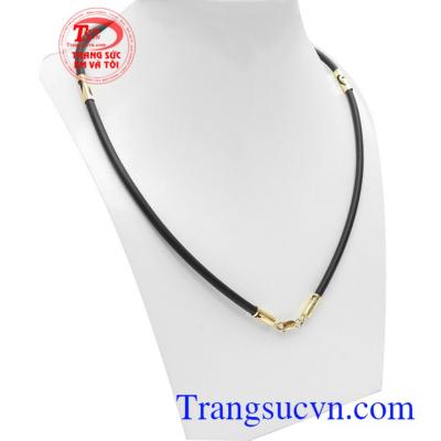 Dây cao su bọc vàng 10k đẳng cấp 4 đốt vàng sang trọng, mạnh mẽ và thời trang