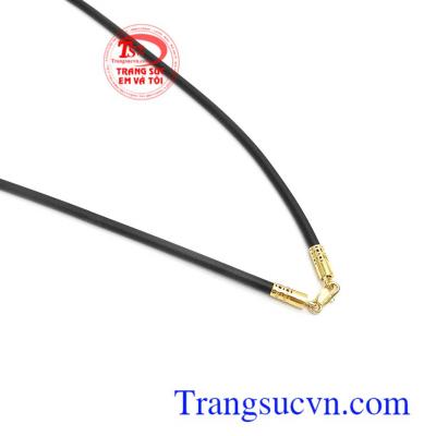 Dây cao su bọc vàng 10k phù hợp nhiều mặt dây chuyền khác nhau