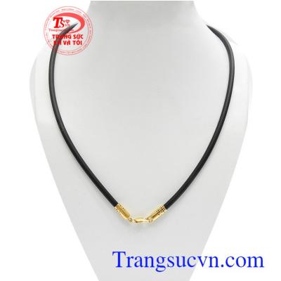 Dây cao su bọc vàng 10k bền đẹp chế tác độc đáo, cá tính, mạnh mẽ và thời trang