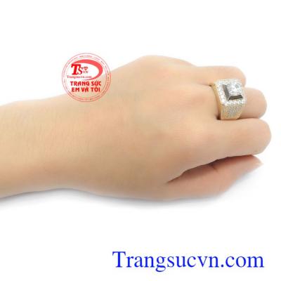 Nhẫn nam vàng 10k sang trọng, mạnh mẽ