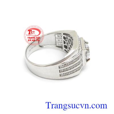 Nhẫn nam Hàn Quốc 10k mạnh mẽ