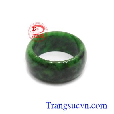 Nhẫn đá quý ngọc cẩm thạch thiên nhiên sang trọng