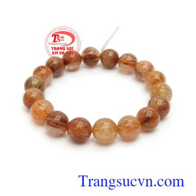 Vòng thạch anh tóc thiên nhiên thích hợp làm quà tặng phong thủy cho người thân và bạn bè