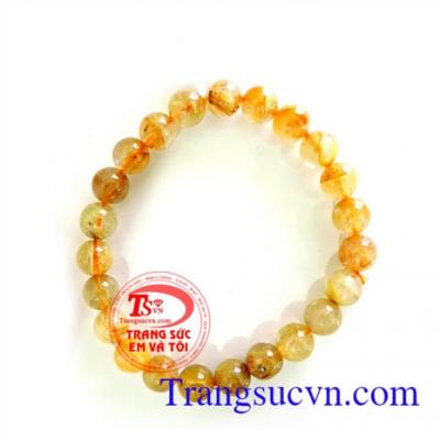 Chuỗi tay thạch anh tóc thiên nhiên